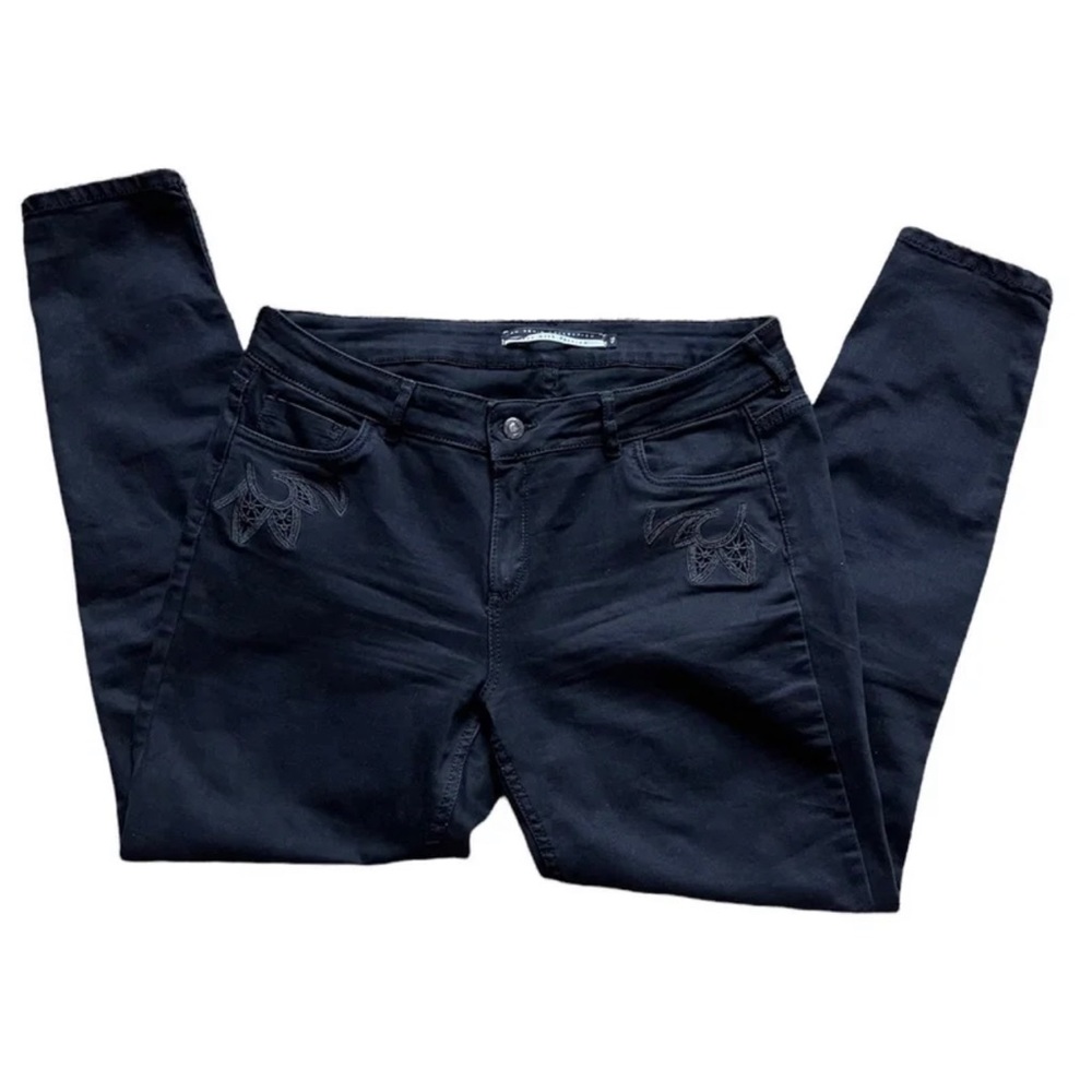 Women Black Denim Jeans Used In Excellent Condition Size 14 US/46 EU